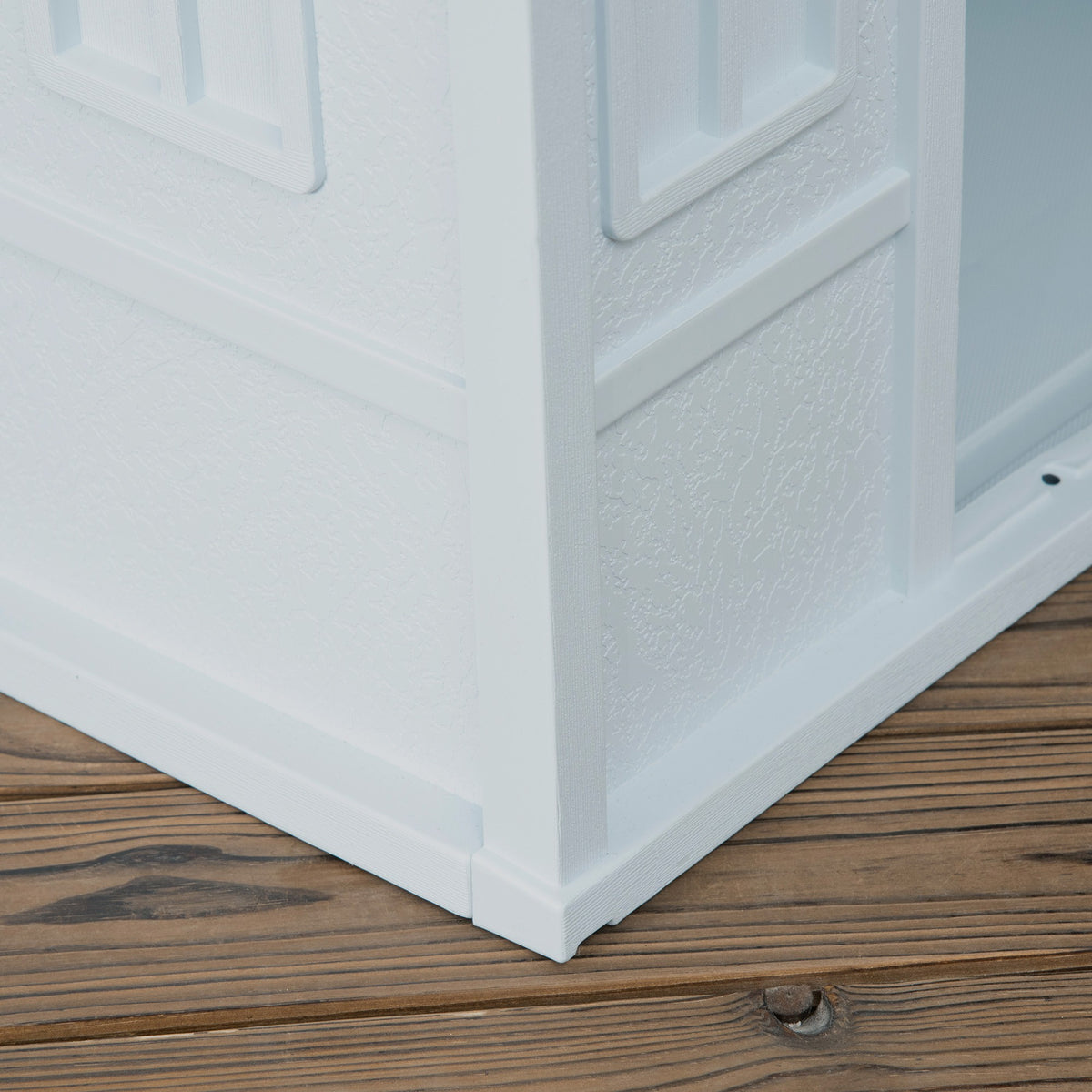 Niche pour chien d'extérieur avec toit en pente – bleue