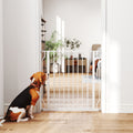Barrière de sécurité pour animaux réglable, 75-85 cm – blanche